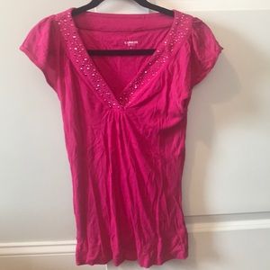 Express pink top